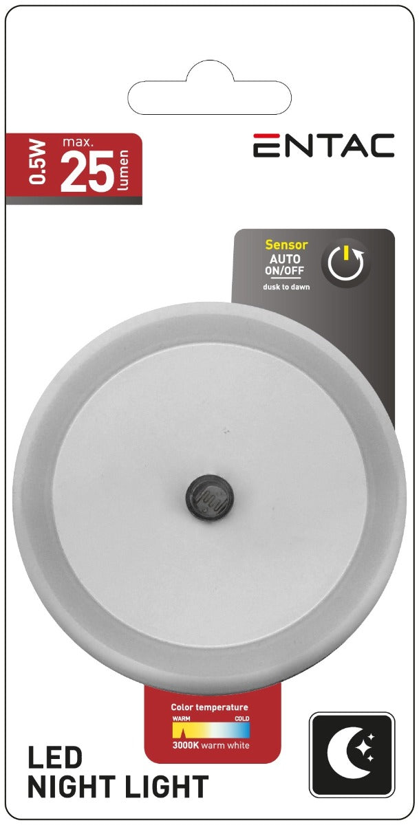 Entac Night Light 0.5W Round Warm White