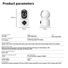 XO CR07 EU Supreme 400W Pixel Διπλή Κάμερα Παρακολούθησης