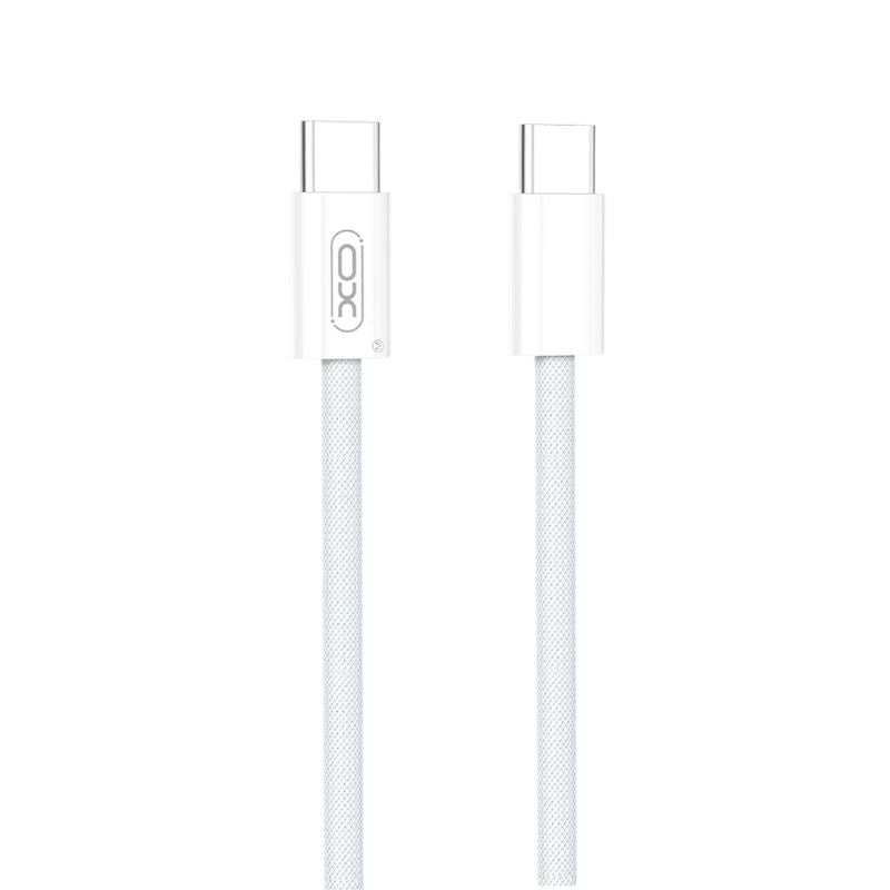 XO NB-Q260B Καλώδιο Φόρτισης & Μεταφοράς Δεδομένων Type-C σε Type-C 27W Πλεξούδα 1.5m