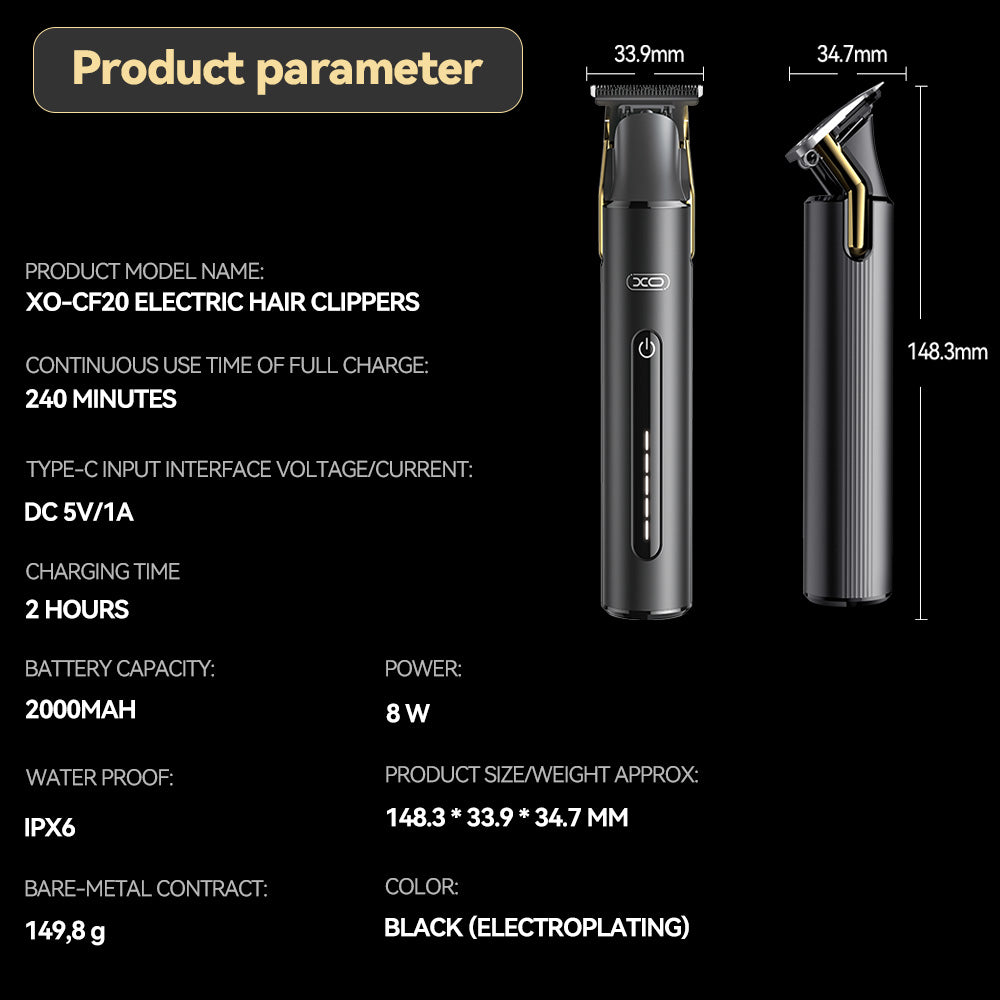 XO CF20 Smart Ηλεκτρική Κουρευτική Μηχανή