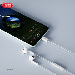 XO EP78 Ψηφιακά Flat Ear Ακουστικά 6ης Γενιάς Type-C