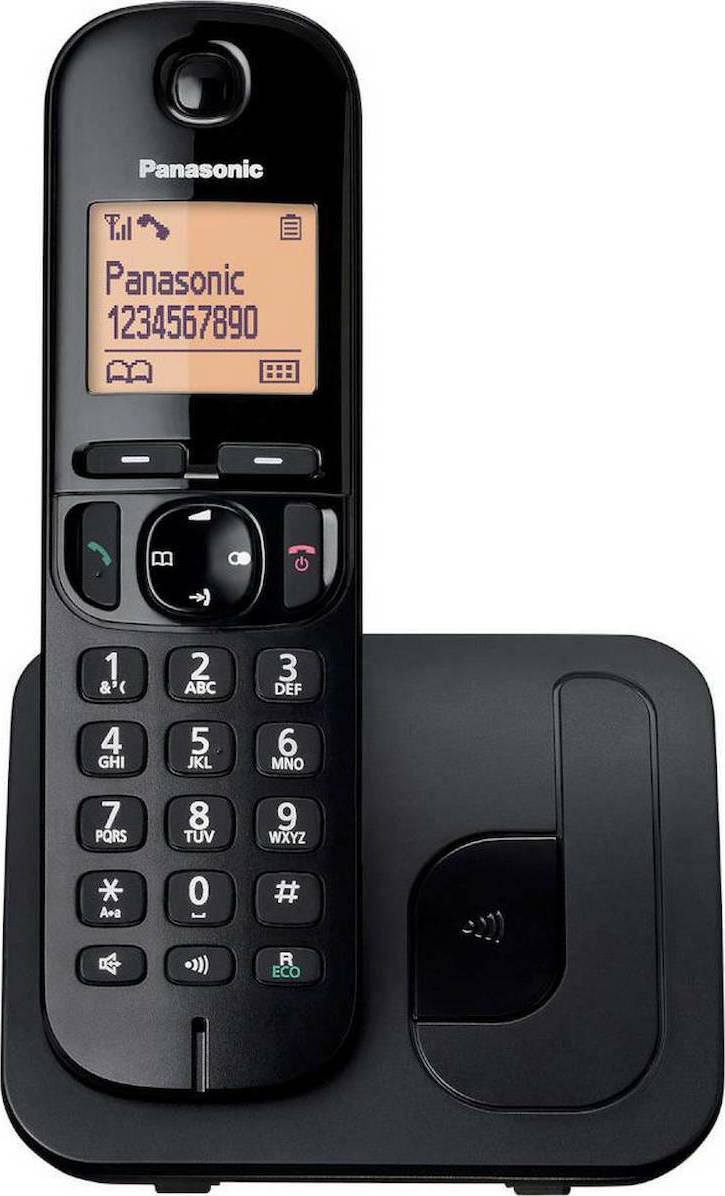 Panasonic Ασύρματο Σταθερό Τηλέφωνο KX-TGC210 με Ηχείο Μαύρο