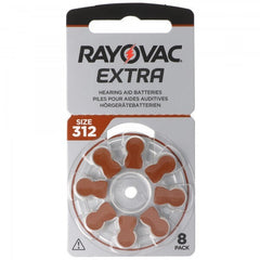Rayovac Μπαταρίες Βαρηκοΐας Extra V312 8τμχ
