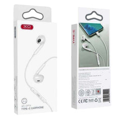 XO EP74 Ακουστικά Handsfree 4ης Γενιάς Type-C Λευκά