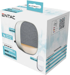 Entac Κουδούνι AC Plug-in με Φως Νυκτός και Κινητικό Διακόπτη