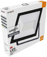 Avide LED Προβολέας Slim SMD 50W NW 4000K Value