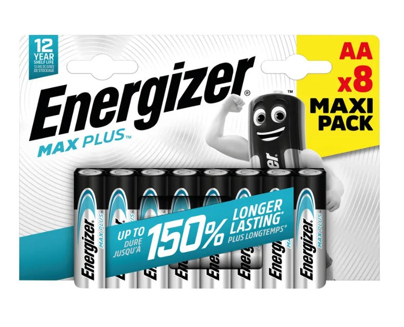 Energizer Μπαταρίες Max Plus Αλκαλικές ΑΑ (8τμχ)