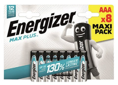 Energizer Μπαταρίες Max Plus Αλκαλικές ΑAΑ (8τμχ)