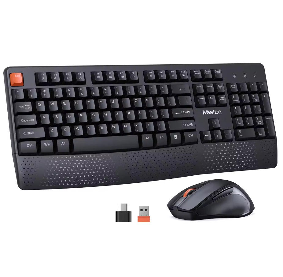 Meetion MT-C4130 2.4G Wireless Keyboard and Mouse Set / Black