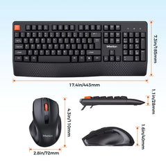 Meetion MT-C4130 2.4G Wireless Keyboard and Mouse Set / Black