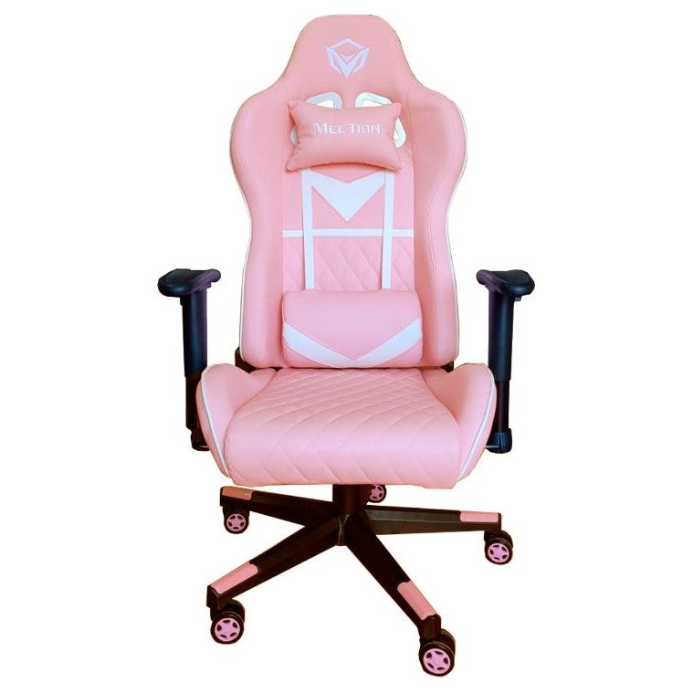 Meetion MT-CHR14 Gaming Chair White &amp; Pink