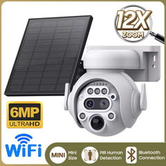 EDUP 12X Zoom Solar Powered PTZ Surveillance Camera