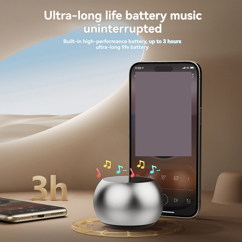 ATC-05S Mini Φορητό Ηχείο Ασημί