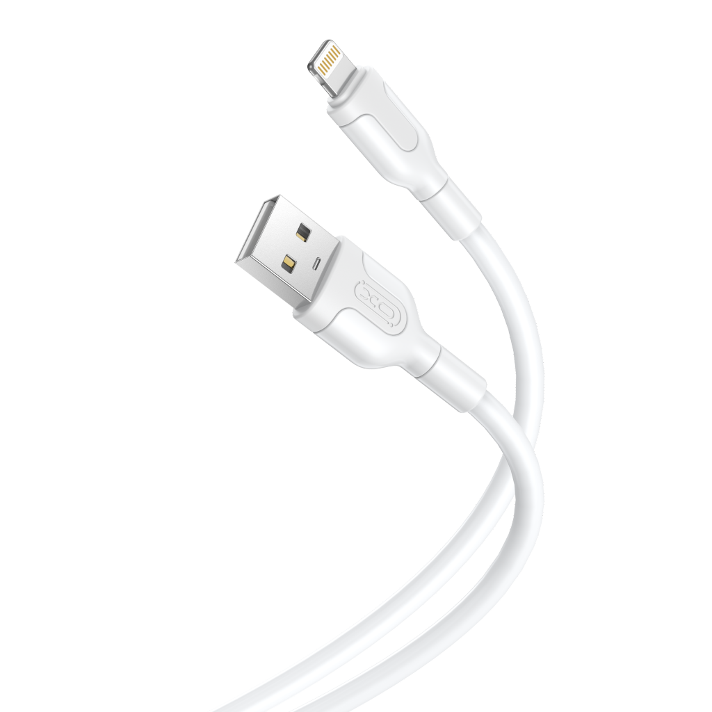 XO NB212 2.1A USB Καλώδιο Φόρτισης για Lightning Λευκό
