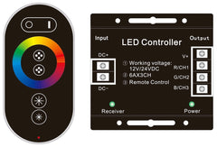 Avide Τηλεχειριστήριο Αφής RF και Ελεγκτής για LED Ταινία 12V 216W RGB με 6 Πλήκτρα
