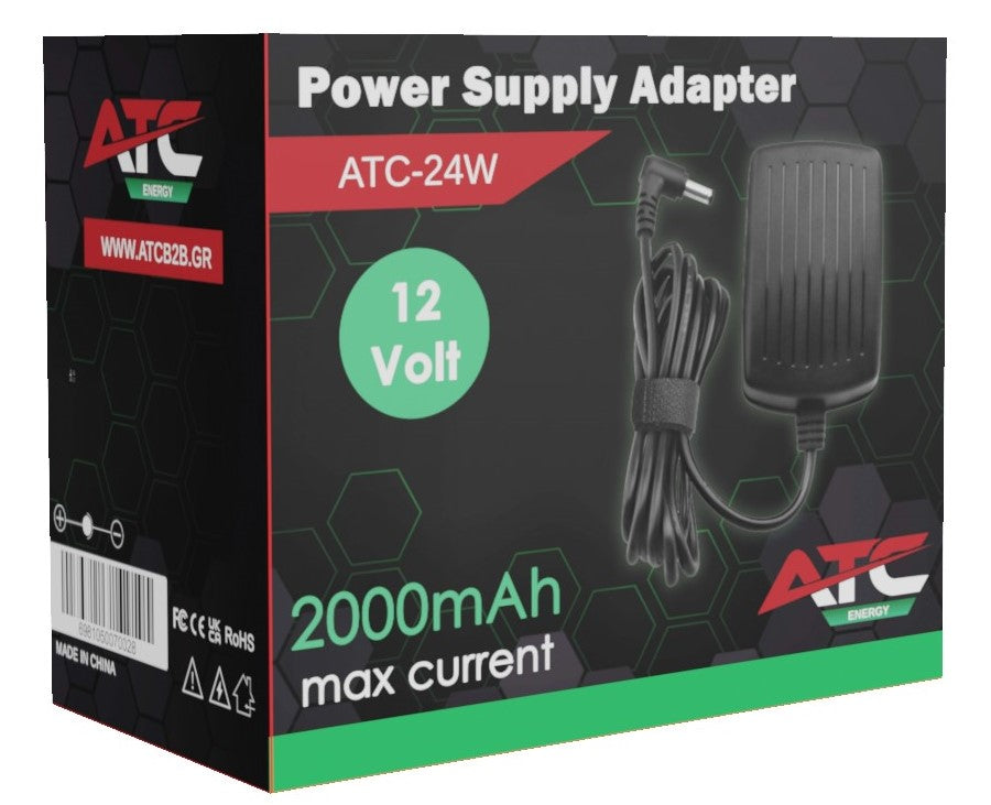 Τροφοδοτικό  24W 12V 2A 5.5 x 2.1mm