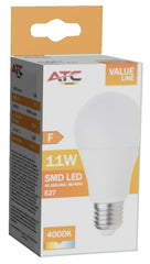 ATC SMD LED Λαμπτήρας A60 230V 11W/1055LM E27 4000K