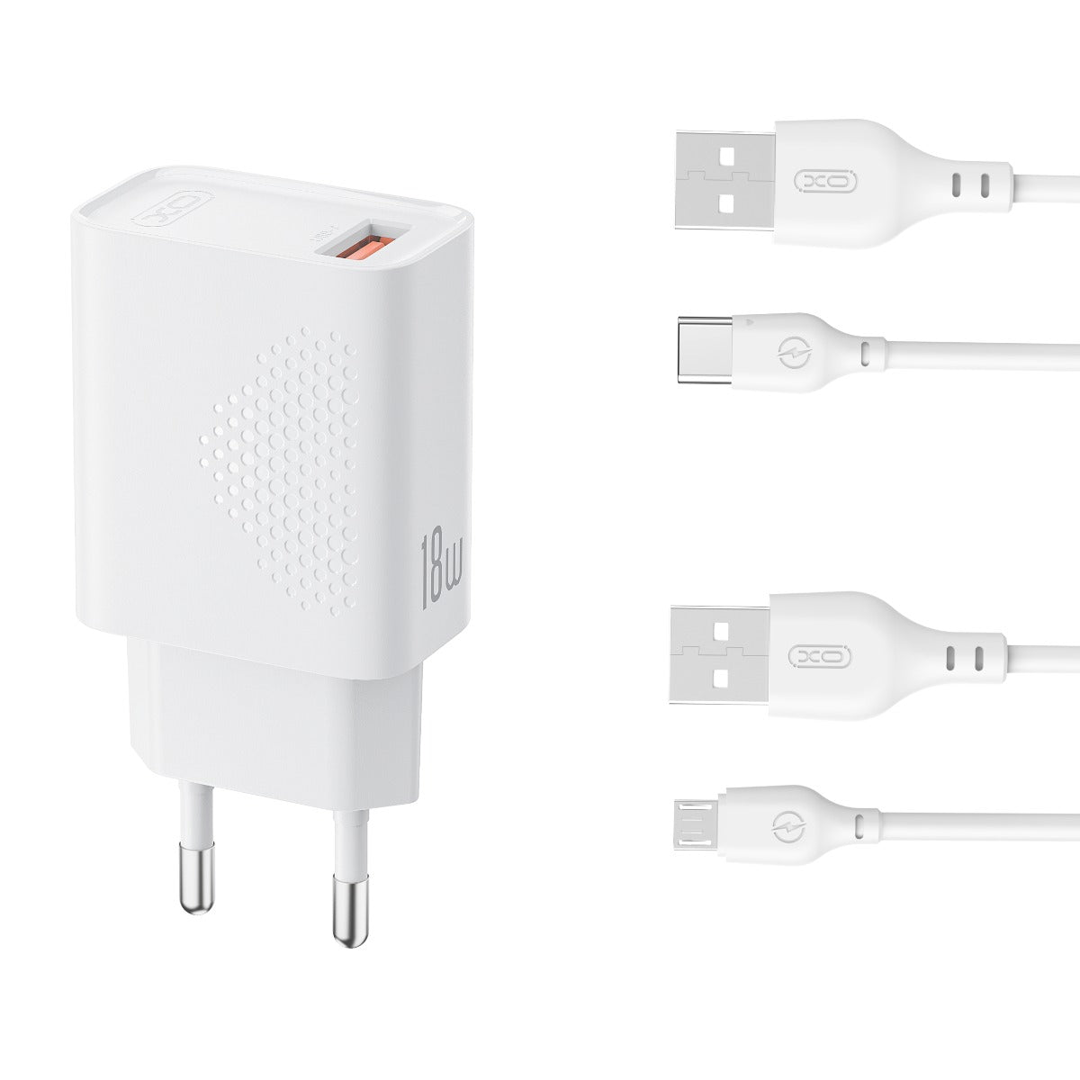 XO L159 Φορτιστής Ταχείας Φόρτισης EU QC18W με USB-A