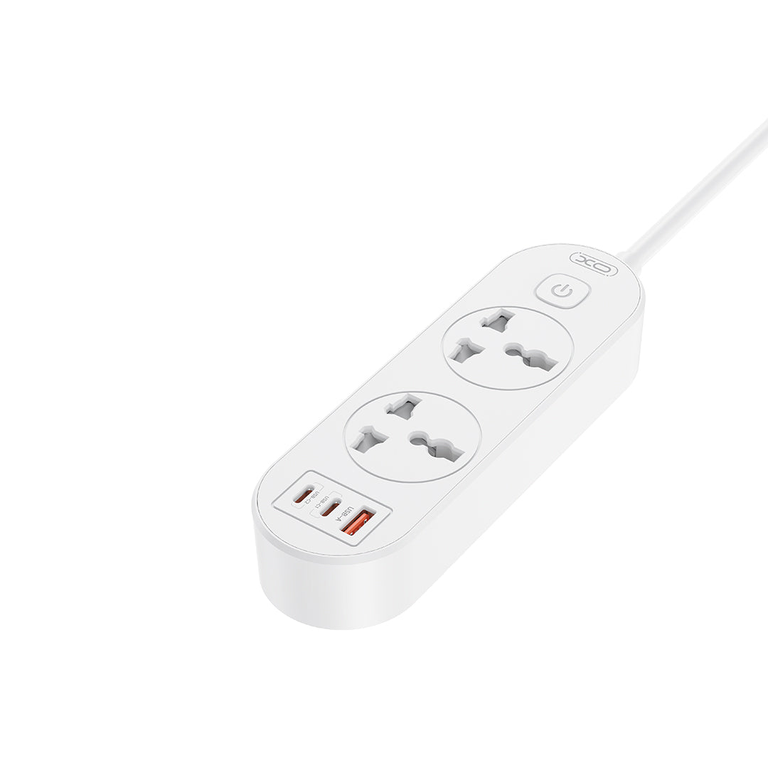 XO WL31 Πολύπριζο (EU) 30W 2AC + 1USB-A + 2USB-C με Διακόπτη