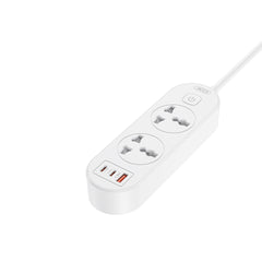 XO WL31 Πολύπριζο (EU) 30W 2AC + 1USB-A + 2USB-C με Διακόπτη