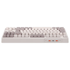 Meetion MT-MK14 Μηχανικό Πληκτρολόγιο Gaming Ενσύρματο & Ασύρματο με Bluetooth και 2.4G RGB Λευκό US