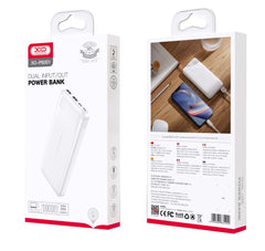 XO PB301 Power Bank με Φωτεινή Ένδειξη 10000mAh Λευκό