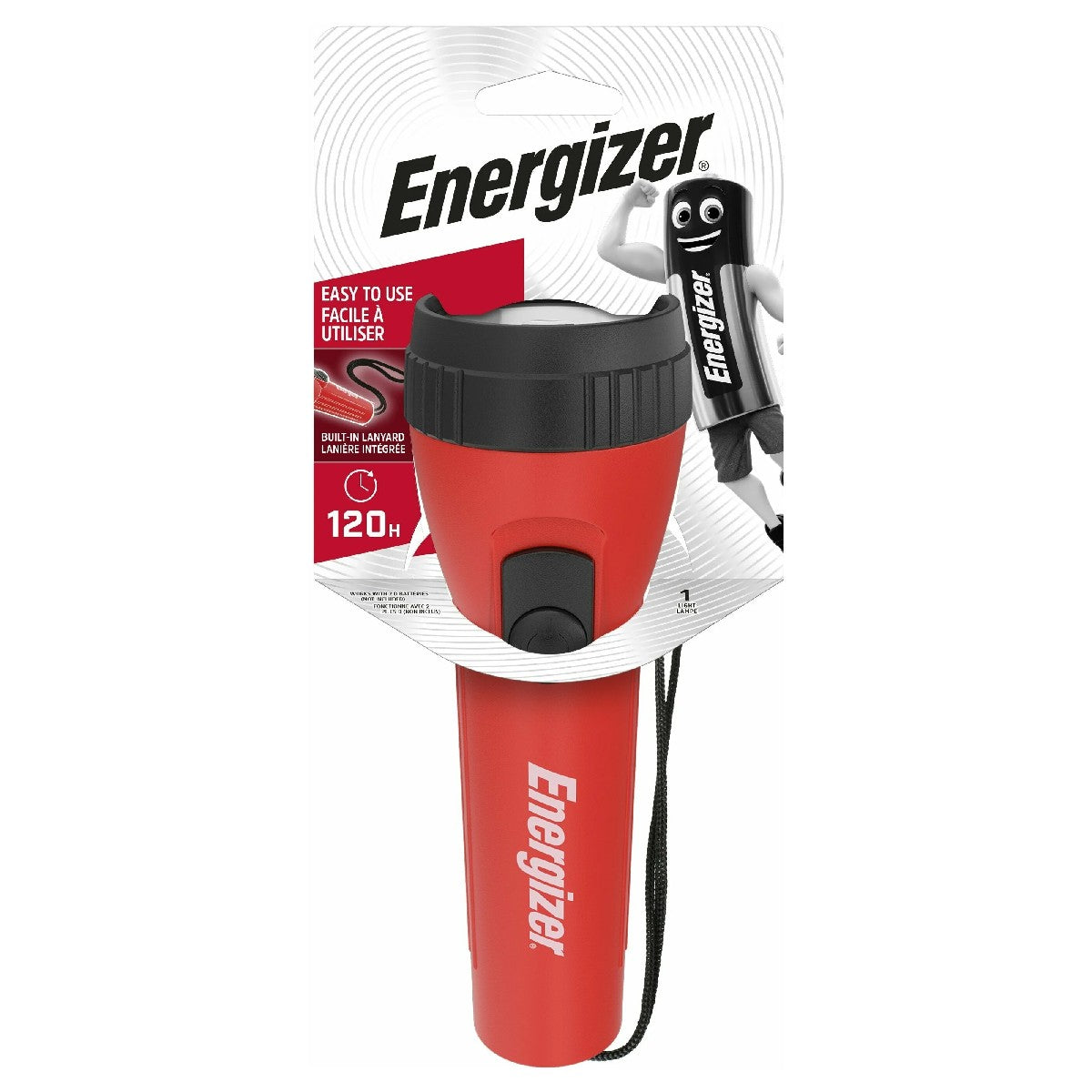 ENERGIZER Plastic Flashlight LED 2D 25lm LC12D1
