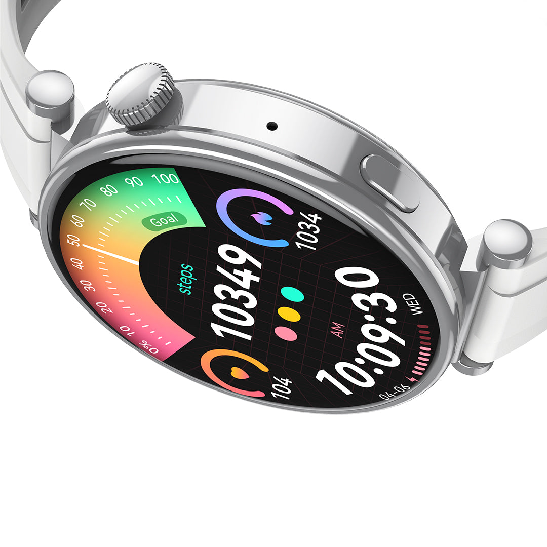 XO GT4 mini Αθλητικό Smartwatch AMOLED Ασημί