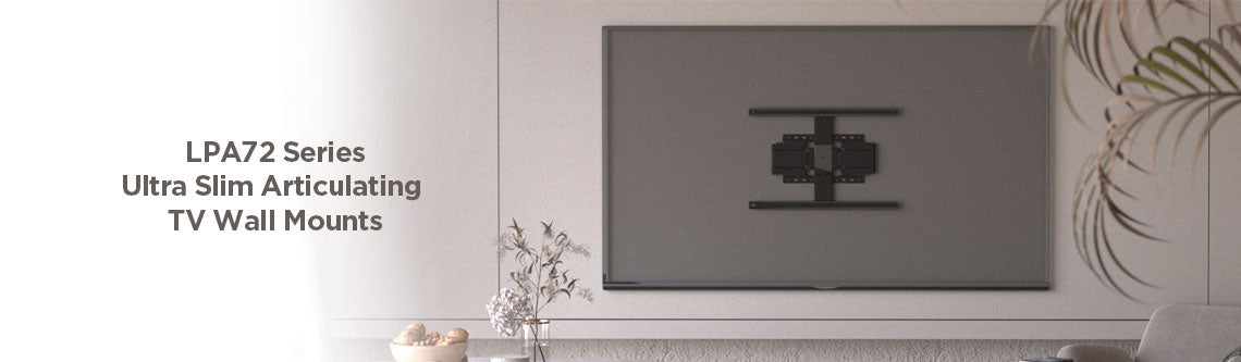 Brateck Βάση Τηλεόρασης Επιτοίχια LPA72-464 37" - 90" Ultra Slim