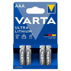 VARTA Μπαταρίες Ultra Λιθίου 6103 AAA (4τμχ)