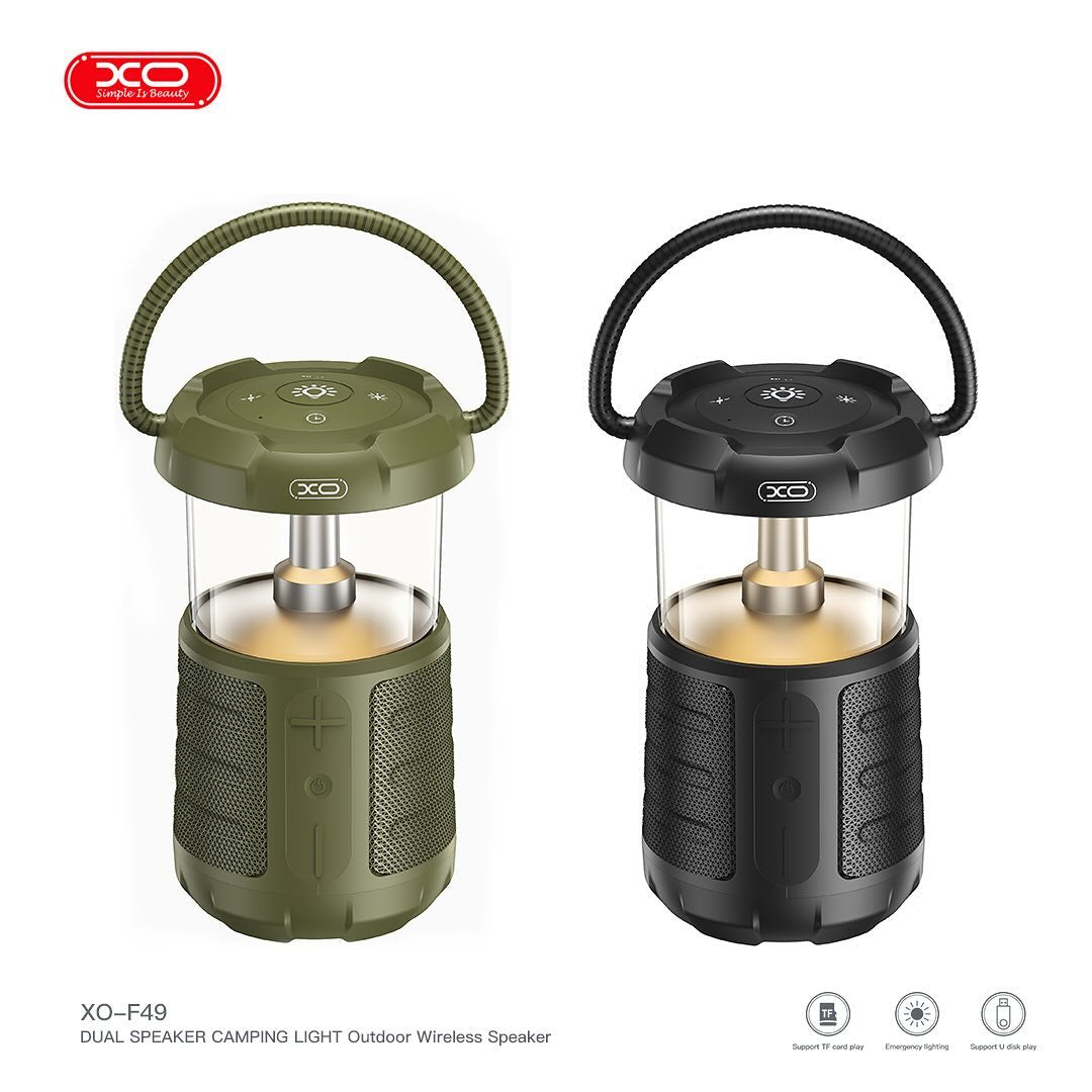 XO F49 Dual Speaker &amp; Camping Light (Green)