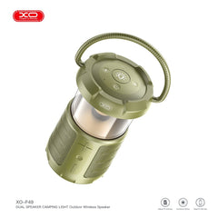 XO F49 Dual Speaker &amp; Camping Light (Green)