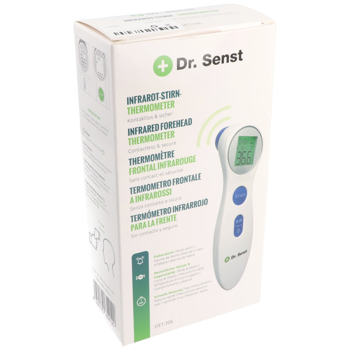 Dr. Senst DET-306 Θερμόμετρο υπερύθρων για το Μέτωπο