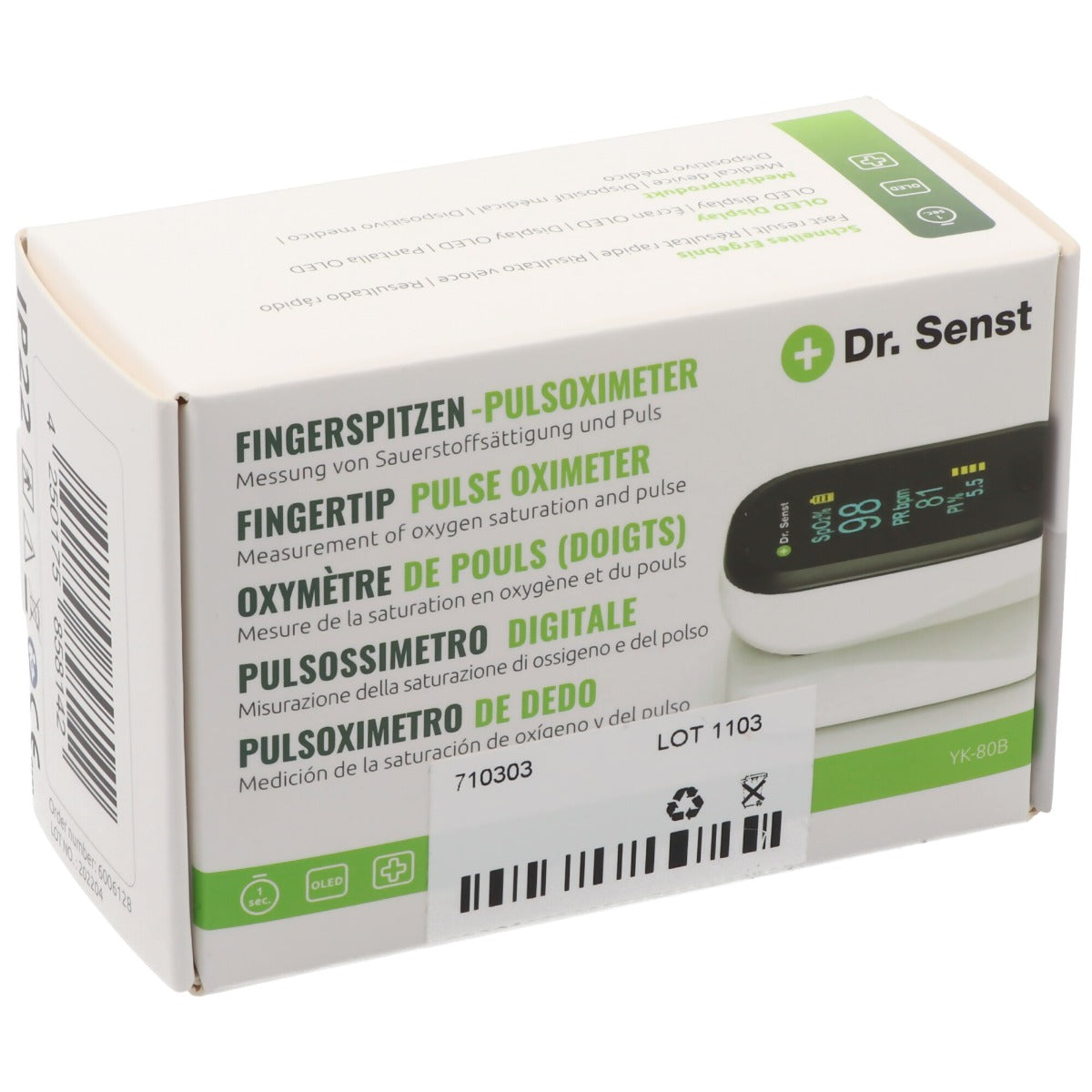 Dr. Senst YK-80B Pulse Oximeter