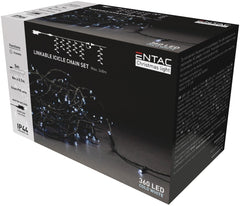 Entac Christmas Lights Extendable IP44 360 LED Rain Cold 8m (With Power Supply)