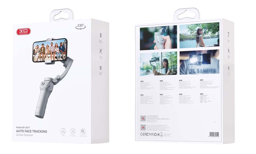 XO SS17 Smart Selfie Stick με Κλίση Τριών Αξόνων Anti Shake
