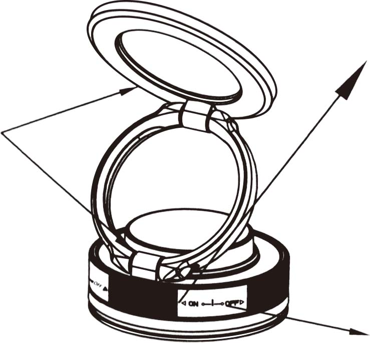 ATC-CA03 Μαγνητική Βάση Αυτοκινήτου με Βραχίονα 360°