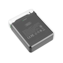 XO PR226 Mini Μαγνητικό Power Bank Γρήγορης Φόρτισης με Διαφάνεια και Φωτεινή Ένδειξη 10000mAh (Μαύρο)