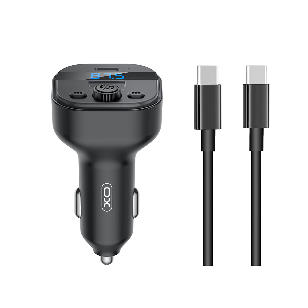 XO BCC18 Smart Bluetooth MP3 Φορτιστής Αυτοκινήτου 3A + Type-C Σετ