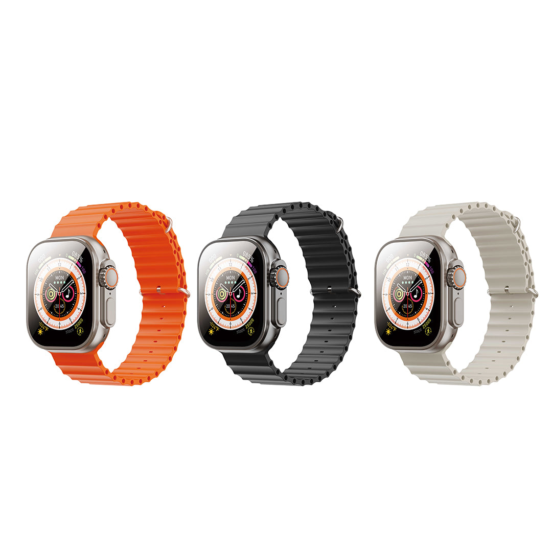 XO M9 Ultra Αθλητικό Smartwatch Κλήσης με Ασύρματη Φόρτιση (Μαύρο)
