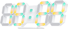 Digital Wall Clock EDUP EH-LED1319 3D LED 9.5 with Remote Control