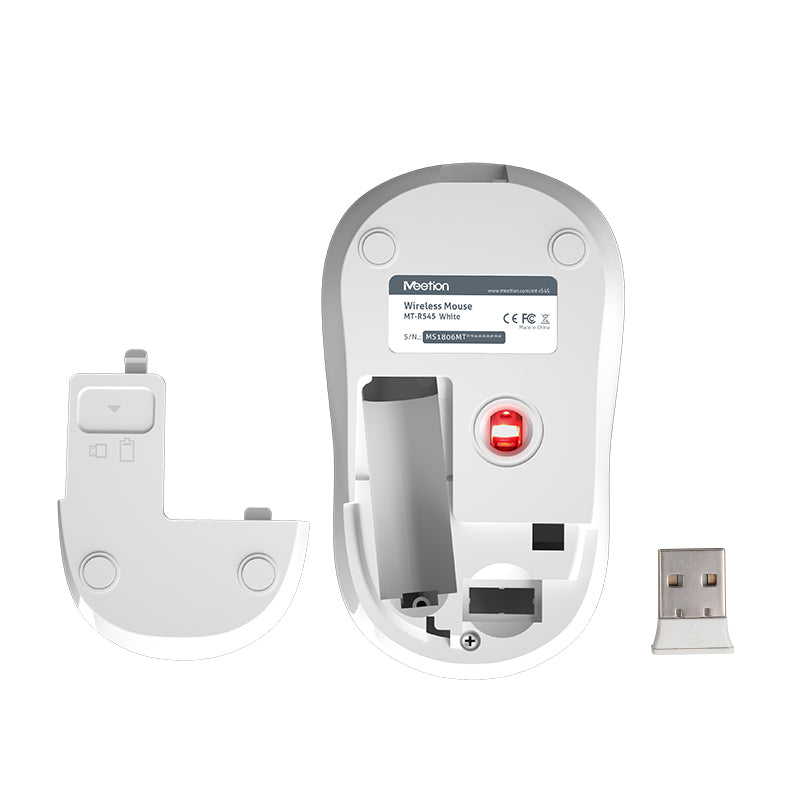 Meetion MT-R545 2.4G Ασύρματο Ποντίκι / Λευκό