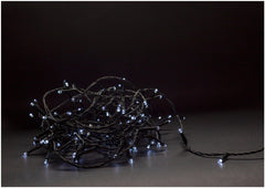 Entac Christmas Lights IP44 50 LED Cold 5m with Remote Control (3xAA Not Included)