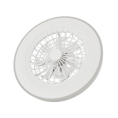 Avide Wanda Φωτιστικό - Ανεμιστήρας 2x24W+15W κινητήρας με IR τηλεχειριστήριο Ασημί