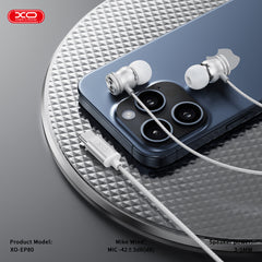 XO EP80 Mεταλλικά Ακουστικά In ear Type-C Ψηφιακά