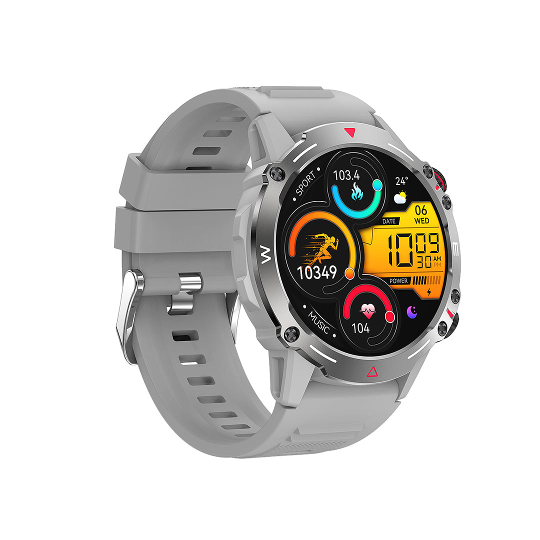 XO J7 Αθλητικό Smartwatch Κλήσης Star Round (Γκρι)