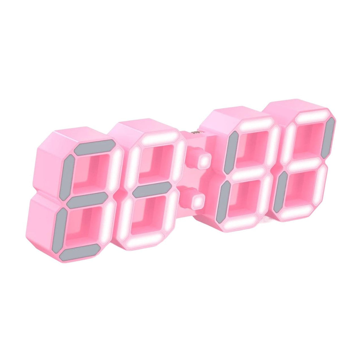 EDUP EH-LEDNI-B-1 3D LED Wall Clock 5.2" Mini Pink