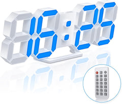 Digital Wall Clock EDUP EH-LED1319 3D LED 9.5 with Remote Control