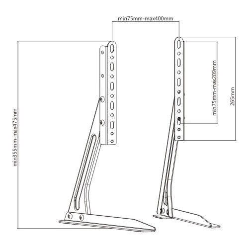 ATC Βάση Τηλεόρασης Επιτραπέζια ATC-2370 23"-70"