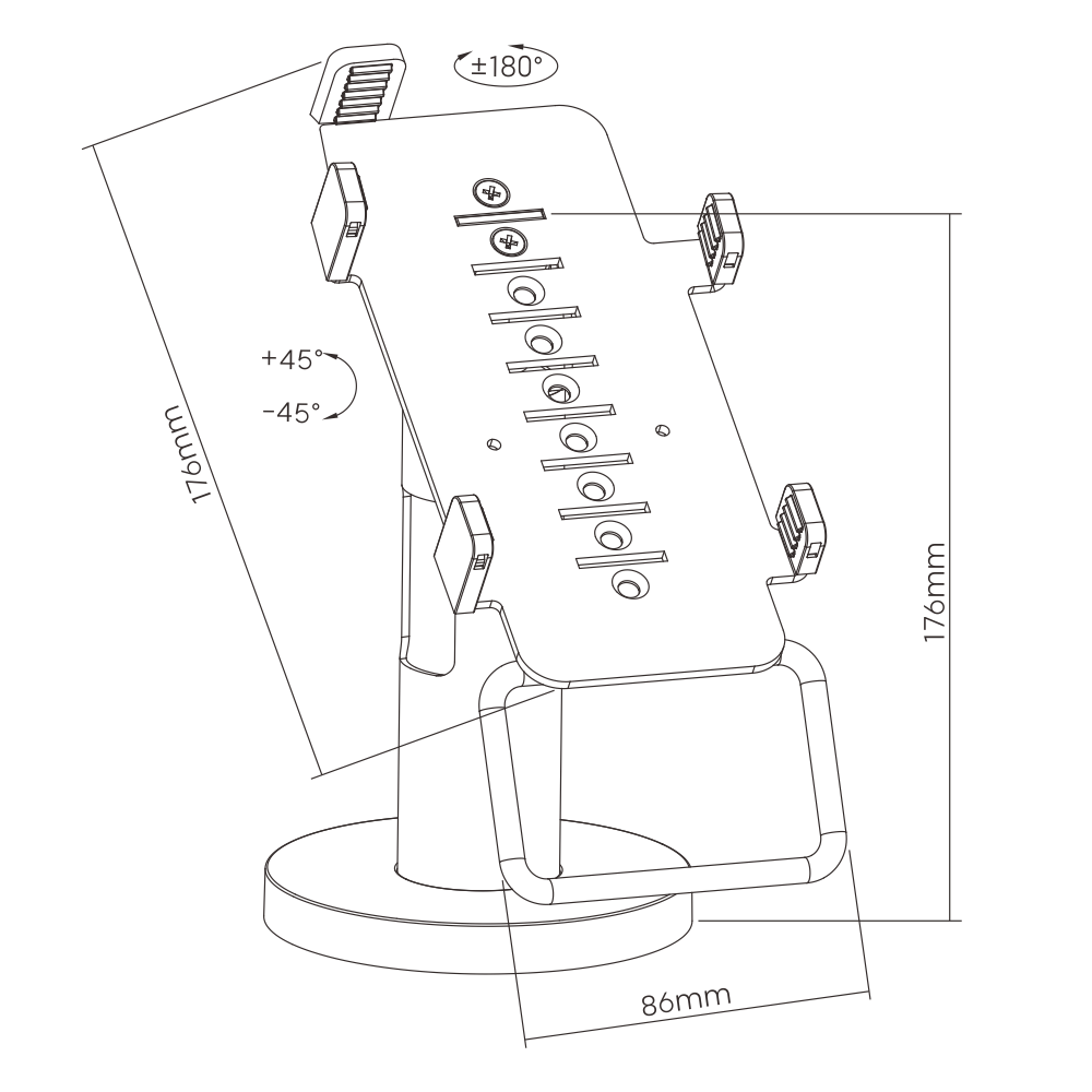 Skill Tech SH006PS Universal Βάση Τερματικού POS